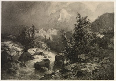 Sturm in den Alpen von Alexandre Calame