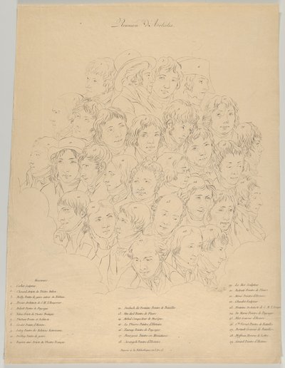 Ein Treffen von Künstlern, 1804 von Alexandre Clément