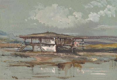 Ein Haus in der Türkei, 1820-60 von Alexandre Gabriel Decamps