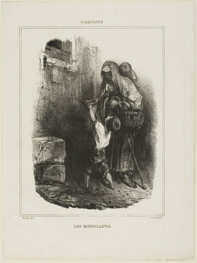 Bettler von Alexandre Gabriel Decamps