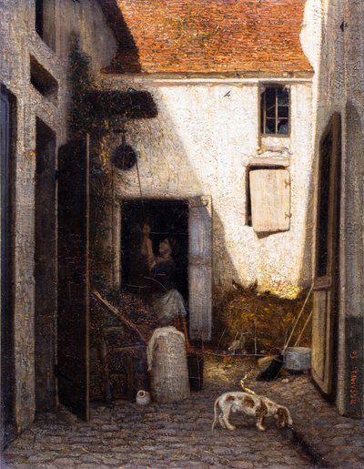 Bauernhof von Alexandre Gabriel Decamps