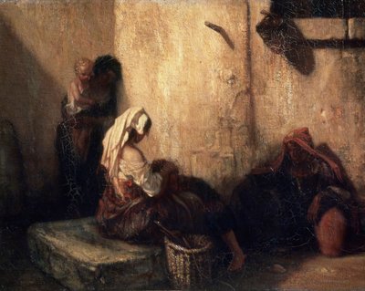 Italienische Straßenszene, 1849 von Alexandre Gabriel Decamps