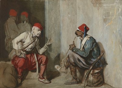 Türkische Wächter von Alexandre Gabriel Decamps