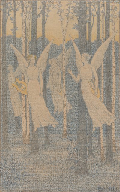 Studie für Im Wald, Abend von Alexandre Seon