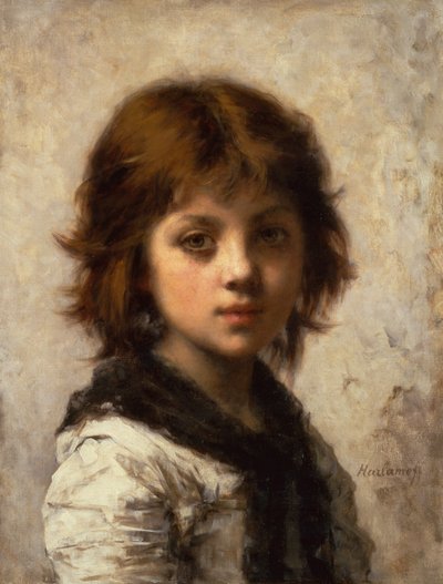 Junges Mädchen von Alexei Alexevich Harlamoff