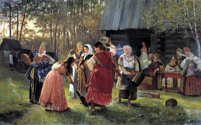 Vorabend der Hochzeit, 1889 von Alexei Ivanovich Korzukhin