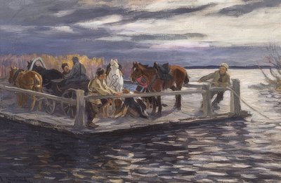 Eine Fähre von Alexei Steipanovitch Stepanov