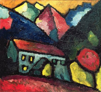 Ein Haus in den Bergen, ca. 1912 von Alexej von Jawlensky