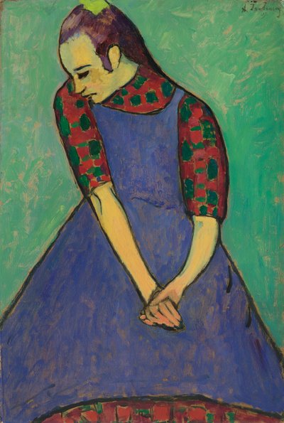 Blauer Schürze, 1909 von Alexej von Jawlensky