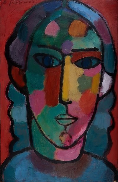 Mädchenkopf von Alexej von Jawlensky