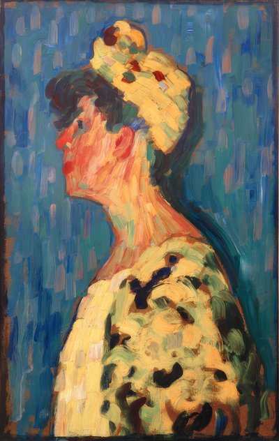 Marianne von Werefkin im Profil von Alexej von Jawlensky