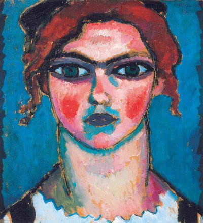 Junge Frau mit grünen Augen, ca. 1910 von Alexej von Jawlensky