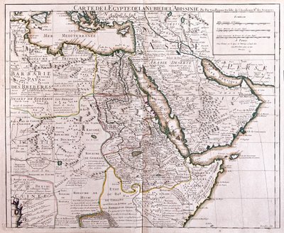 Ägypten und Abessinien von Alexis Hubert Jaillot