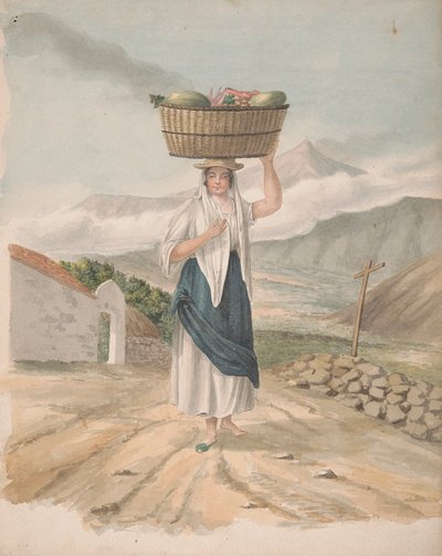 Weibliche Händlerin von Port Orotava von Alfred Diston