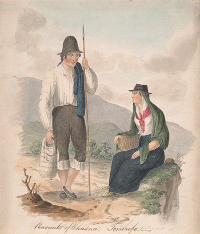 Bauern von Chasna, Teneriffa von Alfred Diston