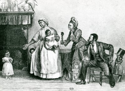 Tante Chloes Besuch, 1877 von Alfred Edward Emslie