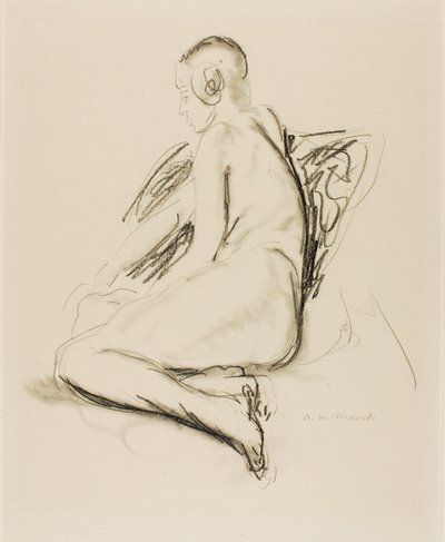 Sitzender Akt von Alfred H. Maurer