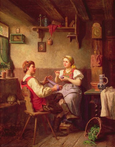 Wolle wickeln von Alfred Hamacher