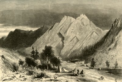 Kalksteinformation am Pitt River, 1872 von Alfred Harral