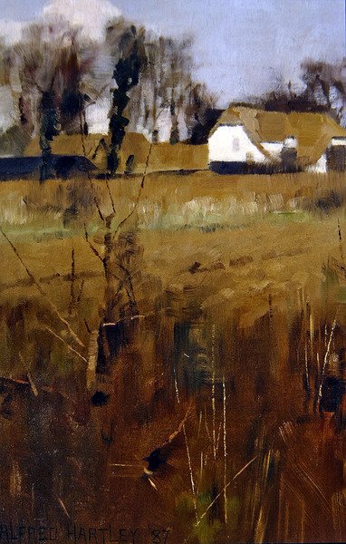 Landschaft im Freien von Alfred Hartley