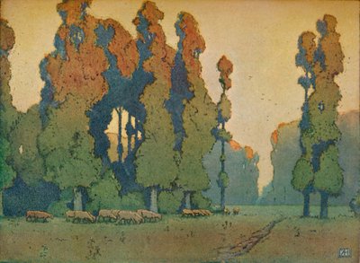 Die Lichtung, um 1910 von Alfred Hartley