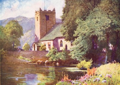 Lake District: Grasmere Kirche von Alfred Heaton Cooper