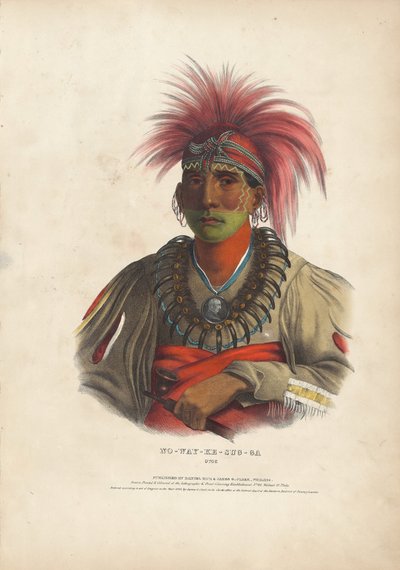 No-Way-Ke-Sug-Ga, Otoe von Alfred Hoffy, after Charles Bird King