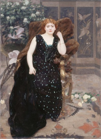 Porträt von Jane Hading von Alfred Roll