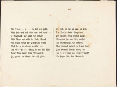 Auch ein Totentanz: Textseite von Alfred Rethel