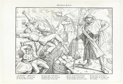 Auch ein Totentanz, Platte V von Alfred Rethel