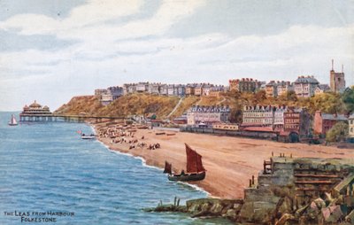 The Leas vom Hafen, Folkestone von Alfred Robert Quinton