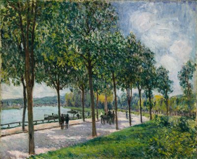 Kastanienallee, 1878 von Alfred Sisley