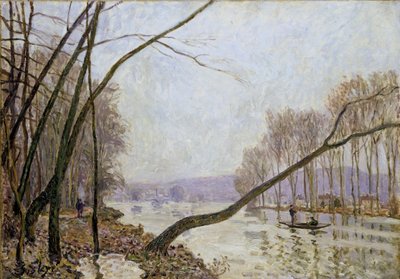 Ufer der Seine im Herbst von Alfred Sisley