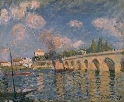Die Brücke von Sevres von Alfred Sisley