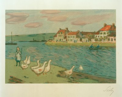 Die Gänse von Alfred Sisley