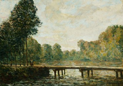 Kleine Brücke über die Orvanne, 1890 von Alfred Sisley