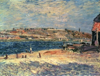 Flussufer bei Saint-Mammes von Alfred Sisley