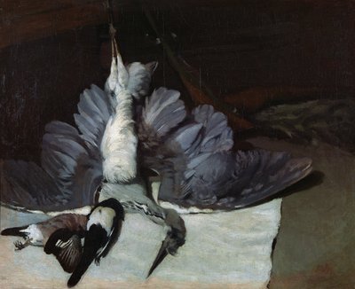 Stillleben: Reiher mit ausgebreiteten Flügeln von Alfred Sisley