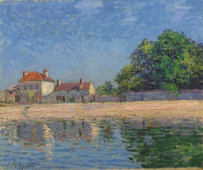 Die Ufer des Loing, Saint-Mammes von Alfred Sisley
