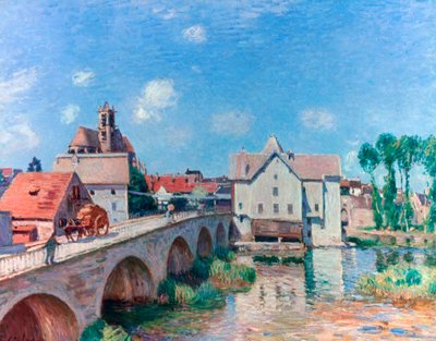 Die Brücke bei Moret, 1893 von Alfred Sisley