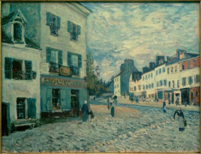 Une rue à Marly von Alfred Sisley