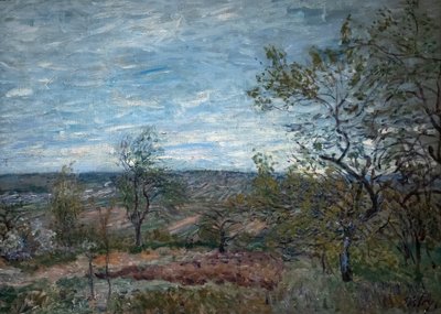 Windiger Tag in Veneux von Alfred Sisley