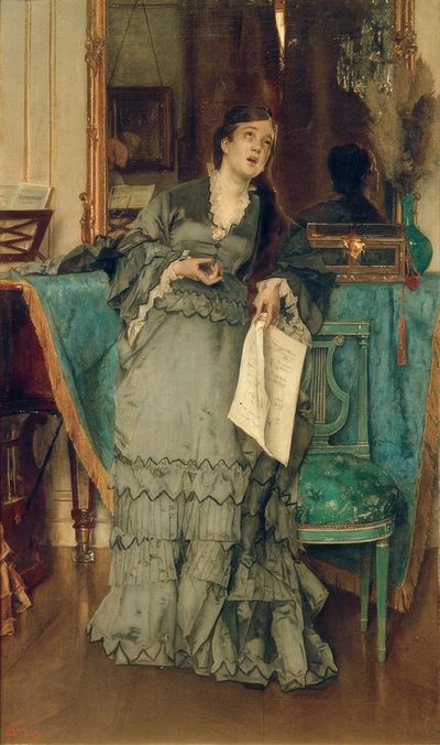 Die Primadonna von Alfred Emile Stevens