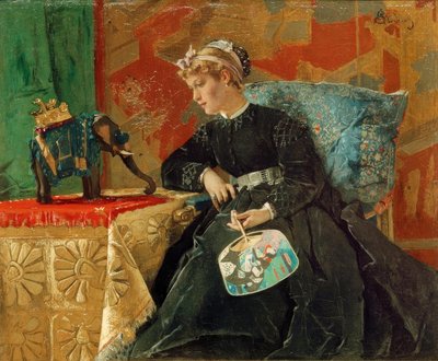 Indien in Paris von Alfred Emile Stevens