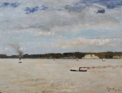 Die Bucht von Honfleur. 1891 von Alfred Emile Stevens