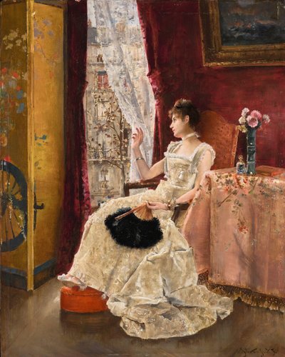 Rêverie, 1885 von Alfred Emile Stevens