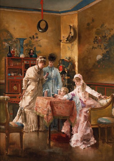 Die Besucher, 1881 von Alfred Emile Stevens