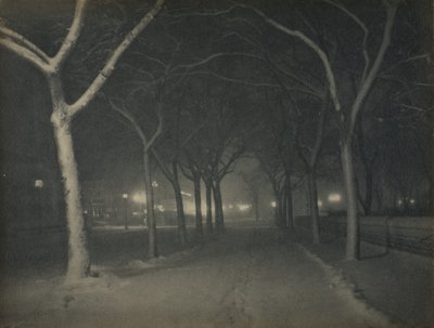 Eine eisige Nacht, New York von Alfred Stieglitz