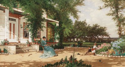 Im Garten meines Nachbarn von Alfred Thompson Bricher