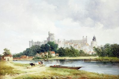 Schloss Windsor von den Brocas-Wiesen aus von Alfred Vickers